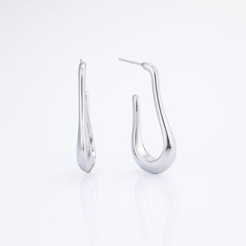 MOON EARRINGS SILVER