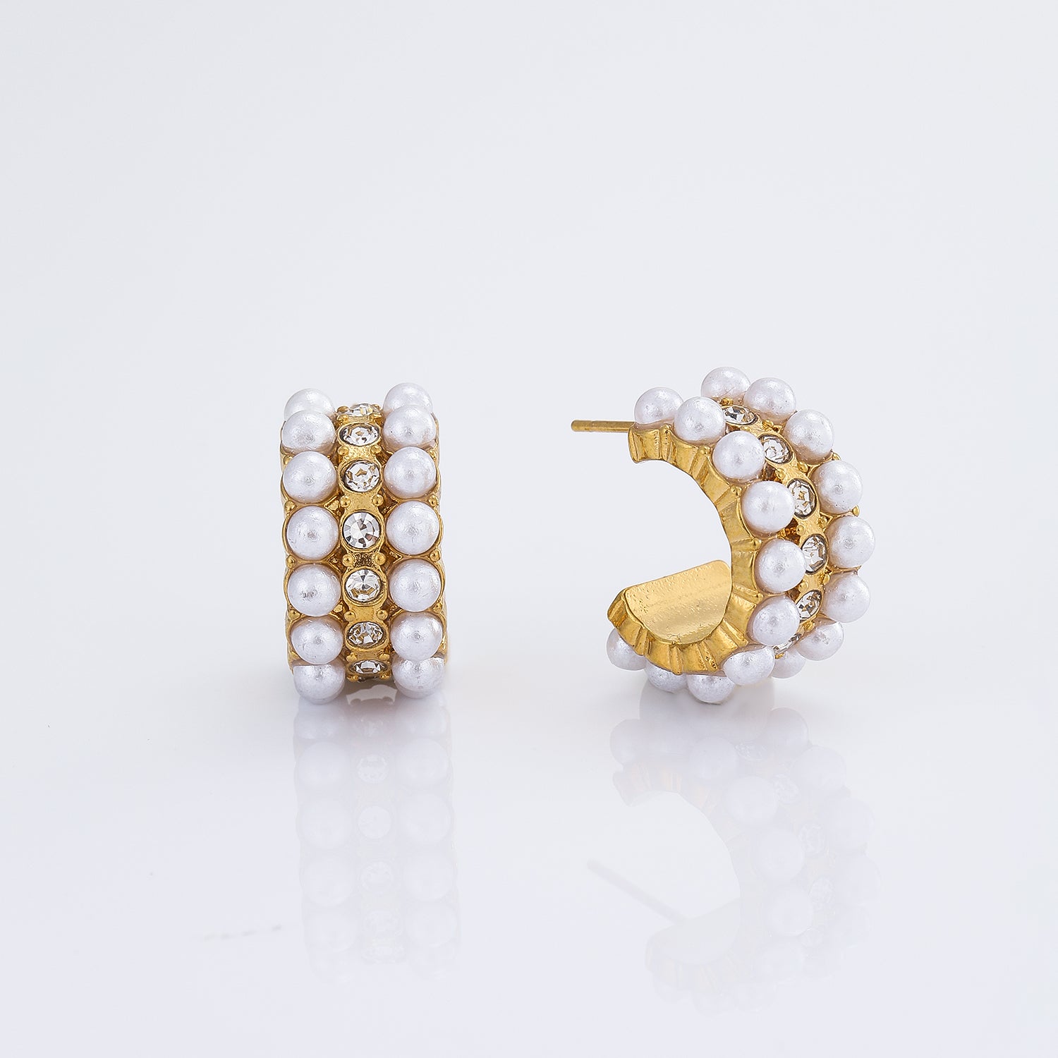 PEARL EARRINGS GOLD SMALL